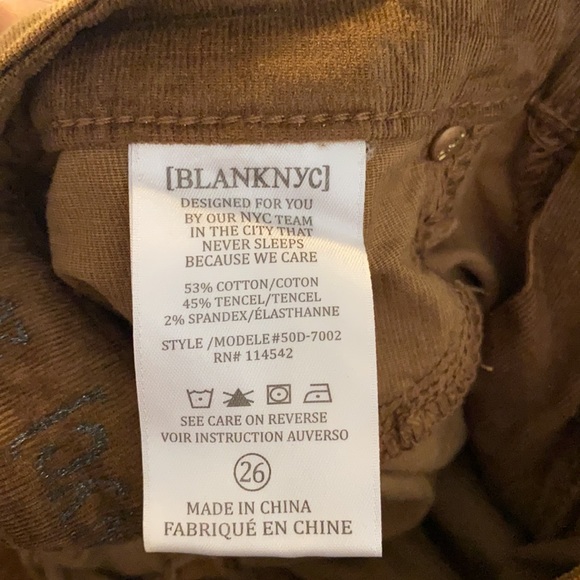 NWT BlankNYC Juke Box Brown Corduroy Skinny Pants - Picture 11 of 12